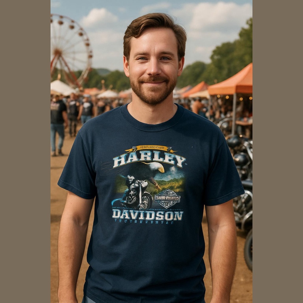 Harley-Davidson Men’s Navy‎ Short Sleeve Graphic Tee